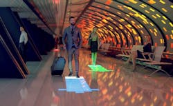 Lumentiles transform ordinary spaces with colors and video images in a plain ceramic tile. Lumentiles transform ordinary spaces with colors and video images in a plain ceramic tile.