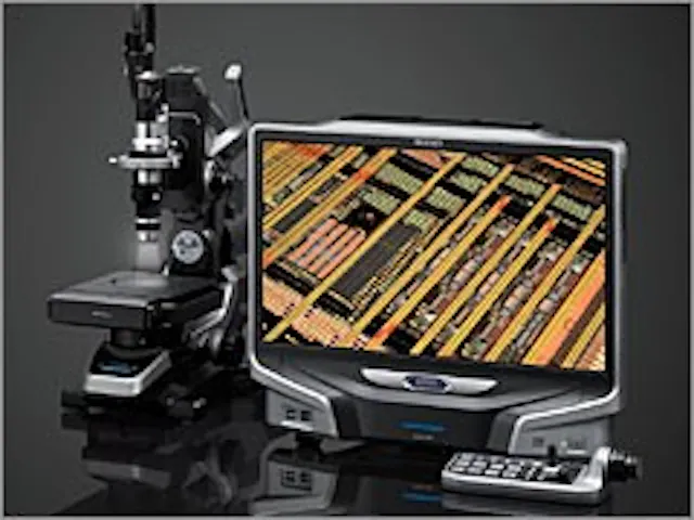 Digital microscope from Keyence has a 20-2000X magnification range ...