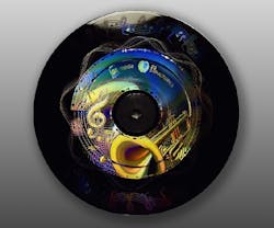 IQ Structures has won several awards for its optical holograms, like this one created for a gramophone record.