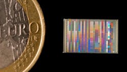 Novel color sensors have photodiodes, nanostructure optical filters, and electronic circuits integrated on one chip