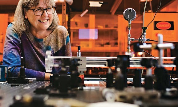 FIGURE 6. Donna Strickland of the University of Waterloo is the featured speaker at a BiOS plenary session on Sunday from 7:15-8 p.m. The former OSA president became the third woman ever to receive a Nobel Prize in Physics (and the first in 55 years), when the 2018 Prize committee recognized her work in ultrashort light pulses.