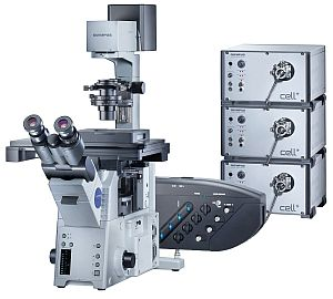 Microscope illuminator from Olympus for TIRF imaging Laser Focus World