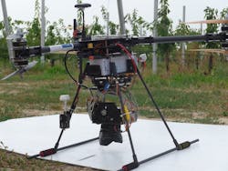 A typical application for drone-based cameras is the recording of the degree of leaf coverage for planning of irrigation or plant-protection measures.
