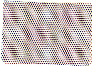 When two atomically-thin sheets of MoSe2/WSe2 are rotated slightly with respect to each other, a moir&eacute; pattern appears. This feature appears to enable Li&apos;s new material to act as a series of single-photon emitters.