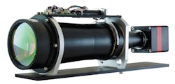 FIGURE 3. This OWL 1280 visible/SWIR camera by Raptor Photonics was produced with a custom lens setup. FIGURE 3. This OWL 1280 visible/SWIR camera by Raptor Photonics was produced with a custom lens setup.