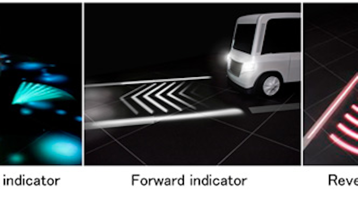 Mitsubishi Electric unveils animated road-illuminating directional indicators