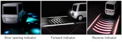 Mitsubishi Electric unveils animated road-illuminating directional indicators