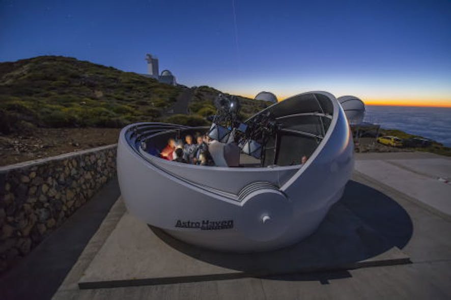 IMAGE: The Gravitational-wave Optical Transient Observer (GOTO) telescope was inaugurated at Warwick&apos;s astronomical observing facility in the Canary Islands on 3 July 2017.