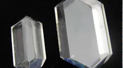 Potassium Acid Pthalate (KAP) single crystal boules grown at Inrad Optics.