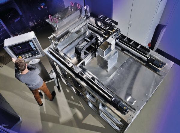 The next generation of additive manufacturing devices will be bigger and ready for large scale manufacturing as the device presented by the Fraunhofer ILT at the recent formnext.