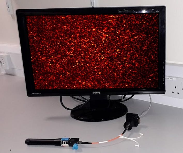 IMAGE: This low-cost wavelength meter is highly accurate and uses just a length of optical fiber and a camera that images the speckle pattern emerging from the fiber.
