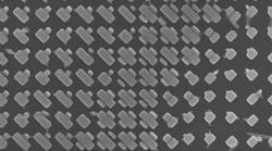 These subwavelength anisotropic nanostructures that are arrayed across the surface of a metalens can focus light regardless of its polarization, doubling the efficiency of the lens. The titanium dioxide nanofins were optimized in shape using a &ldquo;particle swarm&rdquo; algorithm.