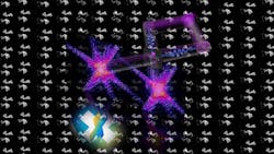 Two images of an object can be taken from two different directions using a single laser pulse, creating 3D X-ray images that enable rapid analysis of protein structures of viruses, for example. (Image credit: Hamed Merdji/CEA-Saclay) Two images of an object can be taken from two different directions using a single laser pulse, creating 3D X-ray images that enable rapid analysis of protein structures of viruses, for example. (Image credit: Hamed Merdji/CEA-Saclay)