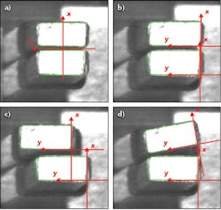 FIGURE 4. Pairwise wire detection (a), single wire detection (b), lateral misalignment (c), and angular misalignment (d) are shown. FIGURE 4. Pairwise wire detection (a), single wire detection (b), lateral misalignment (c), and angular misalignment (d) are shown.