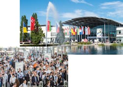 FIGURE 1. LASER World of PHOTONICS takes place at the Messe M&uuml;nchen fairgrounds, outside of Munich.