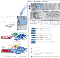 FIGURE 2. The World of Photonics Congress comprises five international conferences, held in the ICM adjoining the five halls dedicated to LASER World of PHOTONICS. FIGURE 2. The World of Photonics Congress comprises five international conferences, held in the ICM adjoining the five halls dedicated to LASER World of PHOTONICS.