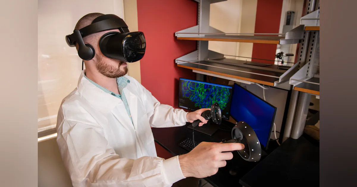 Microscopes Using Vr Microscopy method pairs with virtual reality to enhance cell structure ...