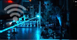 Laser-based frequency combs are being used to both generate and receive radio frequency (RF) signals.