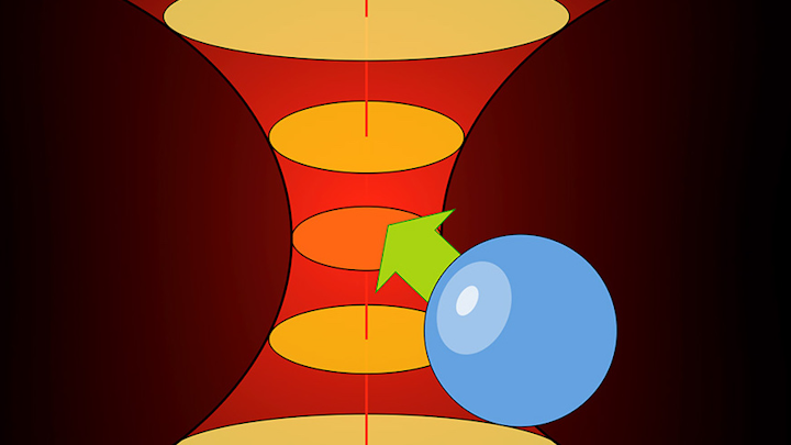Illustrative drawing of optical tweezer.