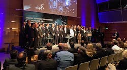 Reinhart Poprawe with some of his 200 PhD students. Reinhart Poprawe with some of his 200 PhD students.