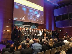 Reinhart Poprawe with some of his 200 PhD students. Reinhart Poprawe with some of his 200 PhD students.