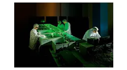 Shown is the team working on the SYLOS laser.