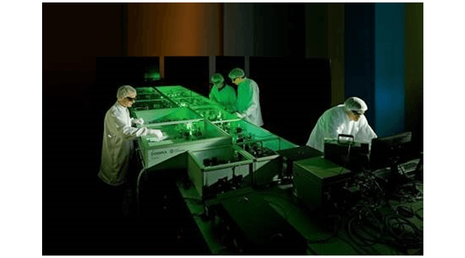 Shown is the team working on the SYLOS laser.