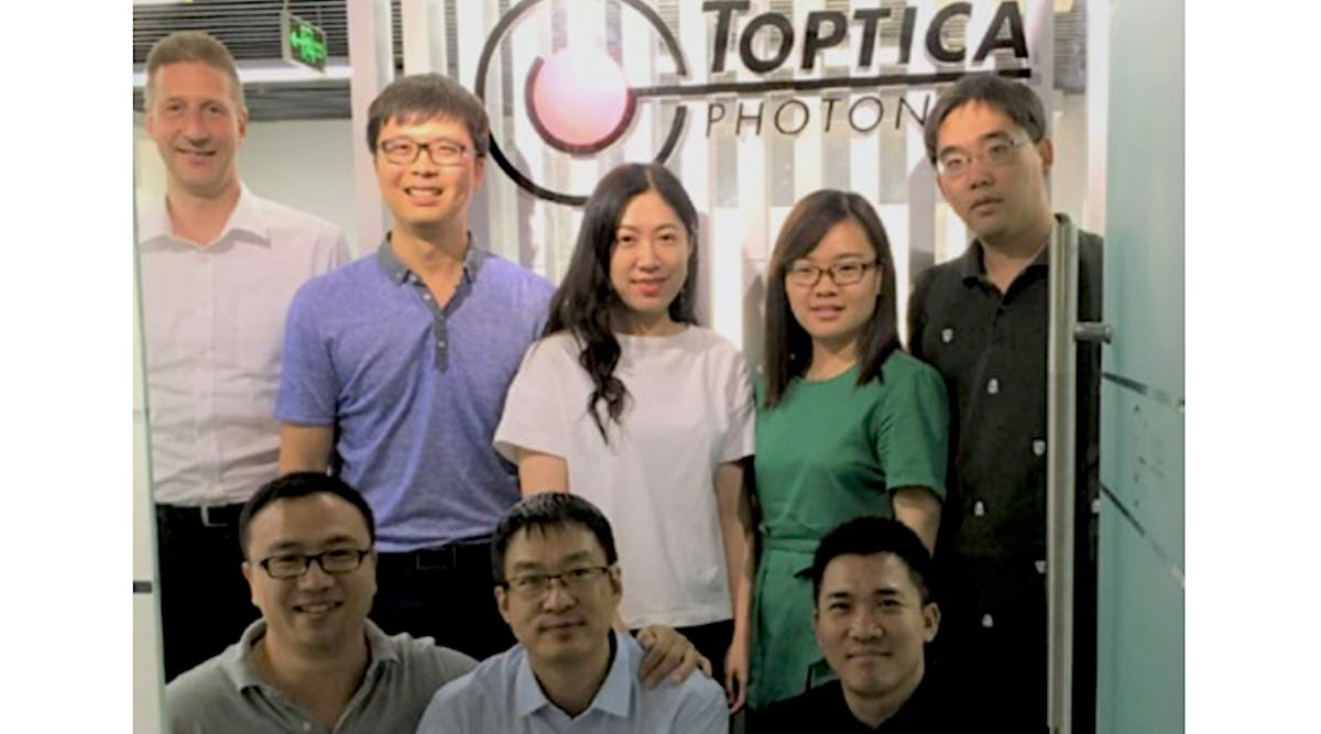 A portion of the staff of Toptica Photonics China.