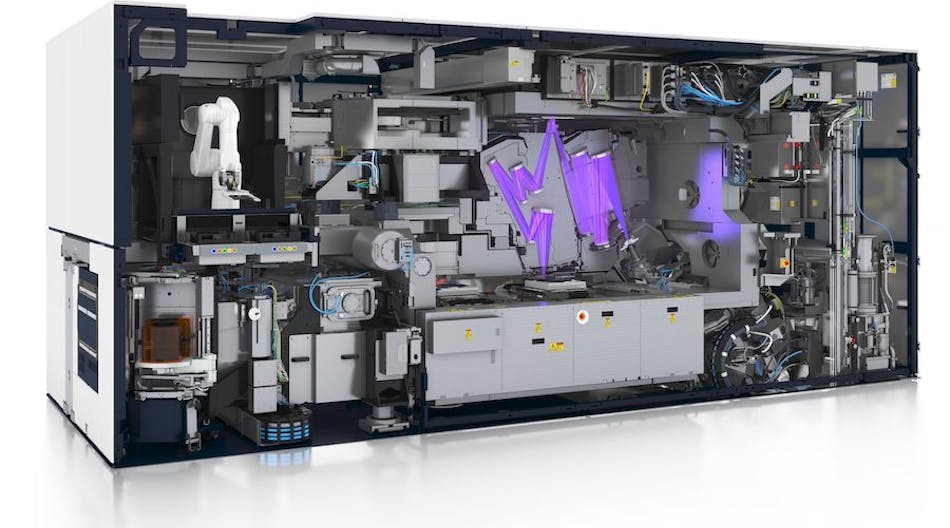 It has the size of a locomotive and will be a workhorse in fabs worldwide: The EUV stepper TWINSCAN NXE:3400B.
