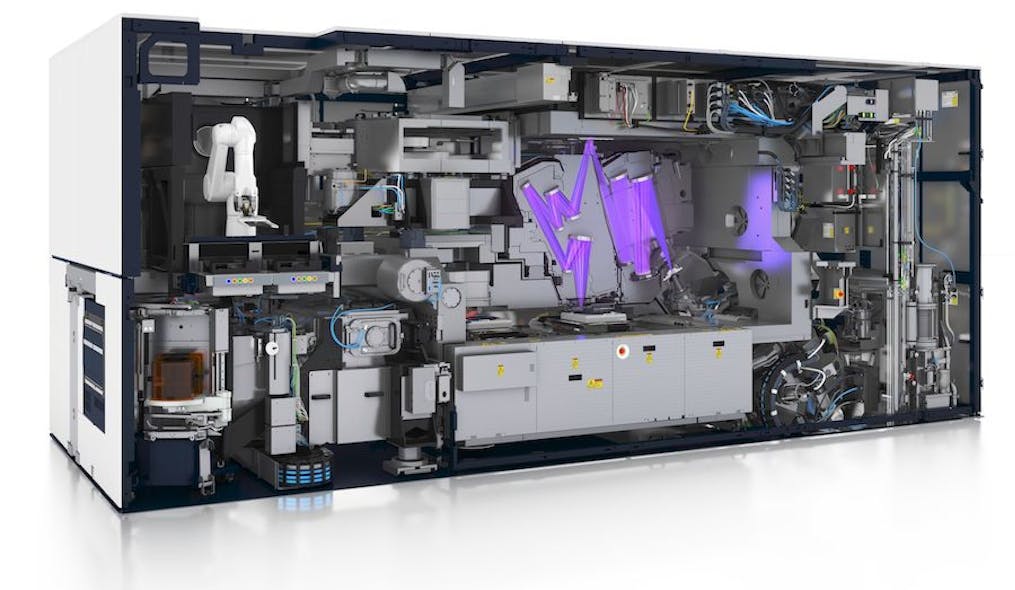 It has the size of a locomotive and will be a workhorse in fabs worldwide: The EUV stepper TWINSCAN NXE:3400B.