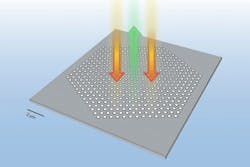 Frequency Converting Photonic Crystal