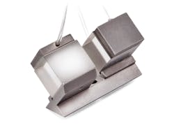 FIGURE 1. The rubidium titanyl phosphate (RTP) Q-switch is assembled in a thermally compensated double-crystal configuration in which two matched crystals are placed in line with the propagation axis (x or y) with one crystal rotated by 90° with respect to the other. FIGURE 1. The rubidium titanyl phosphate (RTP) Q-switch is assembled in a thermally compensated double-crystal configuration in which two matched crystals are placed in line with the propagation axis (x or y) with one crystal rotated by 90° with respect to the other.