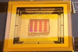 The single-photon detector being developed leverages the Quanta Image Sensor (QIS) semiconductor chip as shown. The single-photon detector being developed leverages the Quanta Image Sensor (QIS) semiconductor chip as shown.