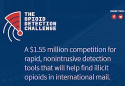 The Opioid Detection Challenge aims to detect opioids in mail packages using a suite of scientific technologies. The Opioid Detection Challenge aims to detect opioids in mail packages using a suite of scientific technologies.