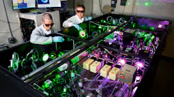 Anatoly Maksimchuk and John Nees demonstrate use of the HERCULES 300 TW laser, the precursor to the new ZEUS 3 PW laser.