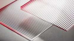 Production of optical components on glass wafer
