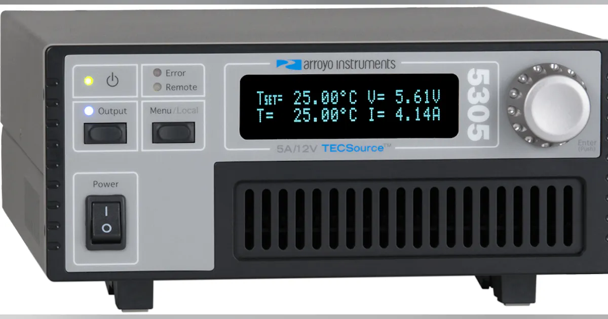 Tec Source 5300 TECSource Temperature Controller | Laser Focus World