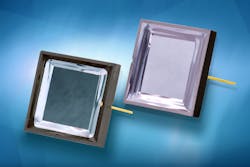 Opto Diode's new 13.5 nm directly-deposited thin-film filter photodetectors are ideal for use in laser power monitoring applications, and semiconductor photolithography, or metrology systems that utilize extreme ultraviolet (EUV) light. Opto Diode's new 13.5 nm directly-deposited thin-film filter photodetectors are ideal for use in laser power monitoring applications, and semiconductor photolithography, or metrology systems that utilize extreme ultraviolet (EUV) light.