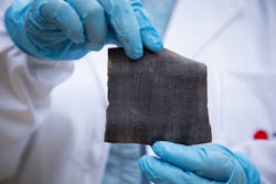 Nylon fabric contains a graphene film laser-patterned to form electrodes in a fractal geometry; an electrolyte turns the prototype cloth into a supercapacitor that retains 80% capacitance, even after 50 wash and dry cycles in commercial laundering machines. Nylon fabric contains a graphene film laser-patterned to form electrodes in a fractal geometry; an electrolyte turns the prototype cloth into a supercapacitor that retains 80% capacitance, even after 50 wash and dry cycles in commercial laundering machines.