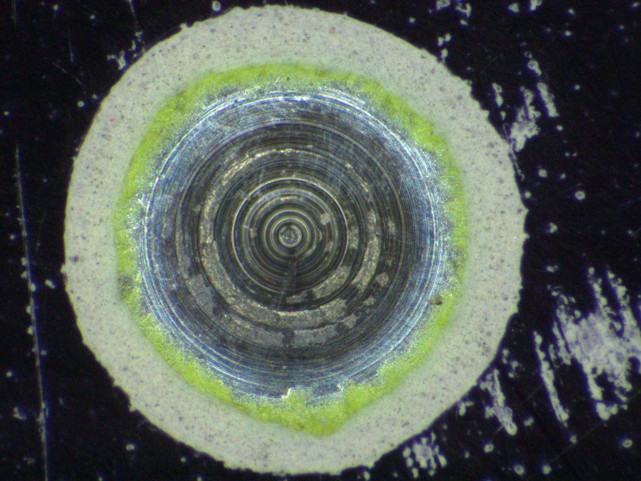 The microscopy system captures multiple color images and converts them to a 16-bit high dynamic range grayscale image used for processing.