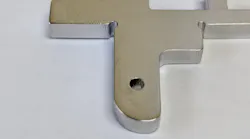 FIGURE 1. A 0.063-in.-diameter hole produced to a tolerance of ±0.001 in. and with smaller corner reliefs is shown.