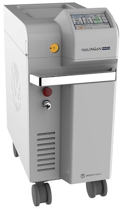 FIGURE 10. Korean company WONTECH announced U.S. FDA approval of Holinwon Prima (reportedly the first holmium laser medical device developed in Korea) for applications such as benign prostate hyperplasia (BPH) treatment, endoscopic surgery for spinal diseases such as herniated nucleus pulposus (HNP), and removal of urinary tract stones. FIGURE 10. Korean company WONTECH announced U.S. FDA approval of Holinwon Prima (reportedly the first holmium laser medical device developed in Korea) for applications such as benign prostate hyperplasia (BPH) treatment, endoscopic surgery for spinal diseases such as herniated nucleus pulposus (HNP), and removal of urinary tract stones.