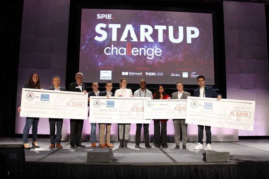 FIGURE 5. Entrepreneurs with light-enabled products have five minutes to pitch their businesses to a team of expert judges and vie for over $85,000 in cash, prizes, and promotion.