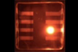 A colloidal quantum dot light emitter operates in LED mode. A colloidal quantum dot light emitter operates in LED mode.