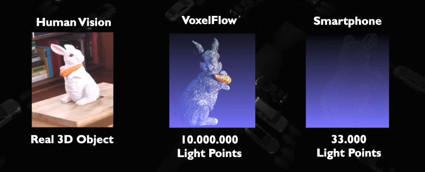 Terranet says its VoxelFlow optical sensing technology for AVs captures moving 3D objects with fast edge detection and zero motion blur. Shown is a still from Terranet's video at https://vimeo.com/377730923.