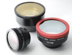 FIGURE 2. F-theta lenses by II-VI are made for use at different wavelengths between 266 nm to 14 µm. FIGURE 2. F-theta lenses by II-VI are made for use at different wavelengths between 266 nm to 14 µm.