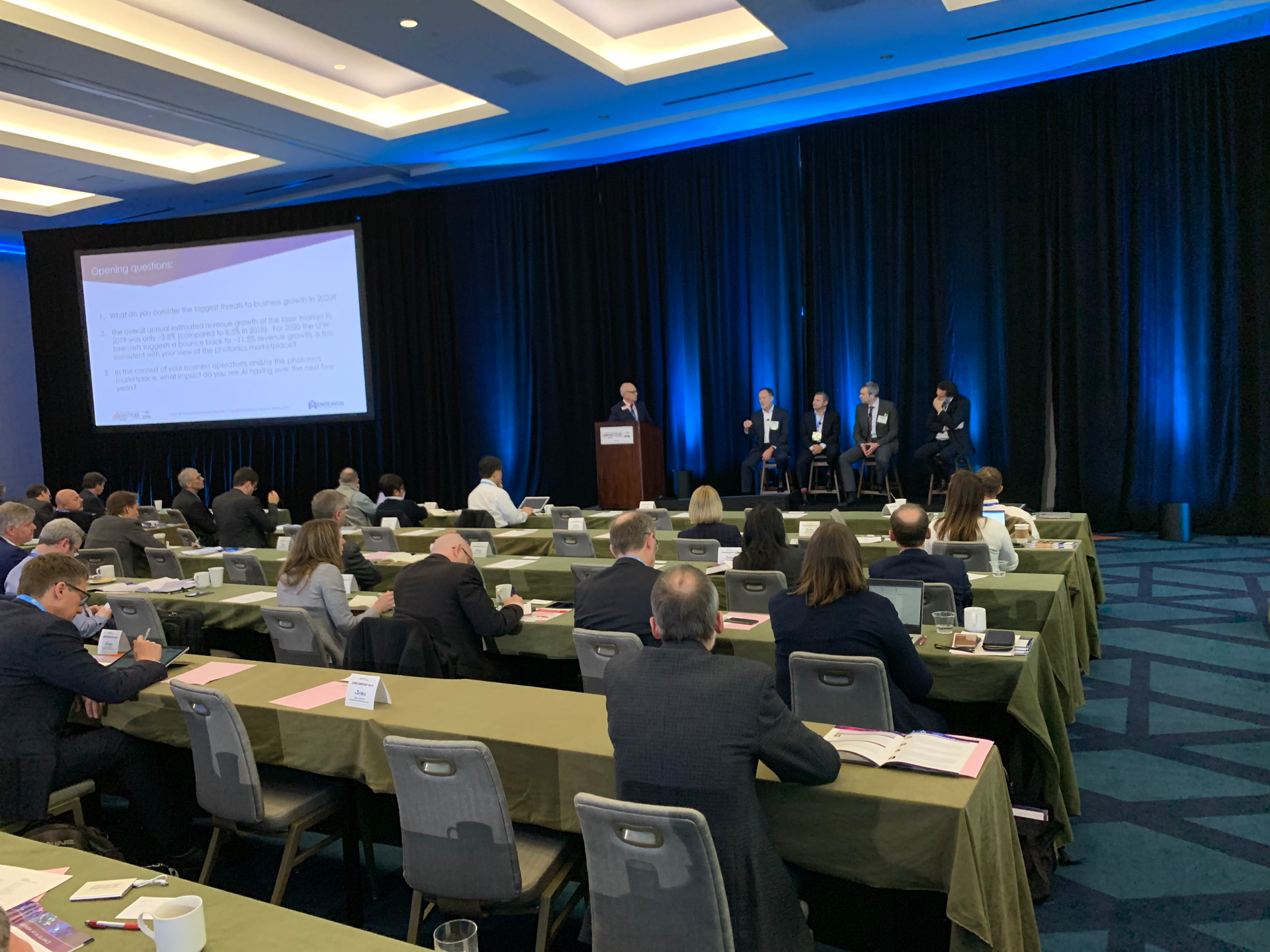 The executive panel (from left): Stephen Anderson, Kurt Weingarten, David Nislick, Ralf Kimmel, and Giovanni Barbarossa.