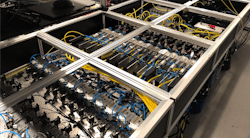 FIGURE 2. The concept of coherent combination of fiber amplifiers has led to the generation of more than 10 kW of compressed laser pulses. FIGURE 2. The concept of coherent combination of fiber amplifiers has led to the generation of more than 10 kW of compressed laser pulses.
