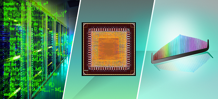 Algorithms for managing datacenter traffic, smart error-correcting data chips, and optical frequency combs can all contribute to reducing the electricity consumption of the internet.