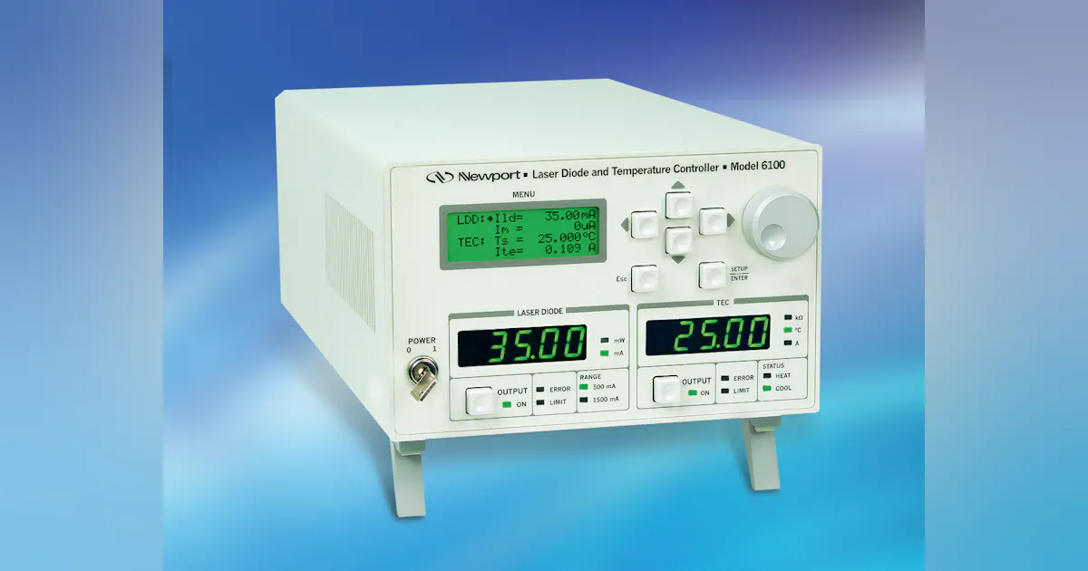 Newport laser diode controller incorporates DSP-based PID control ...
